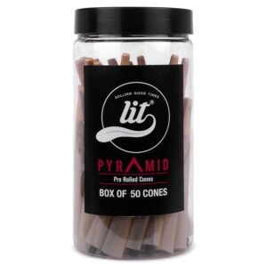 Lit Pyramid Pre-Rolled Cones.