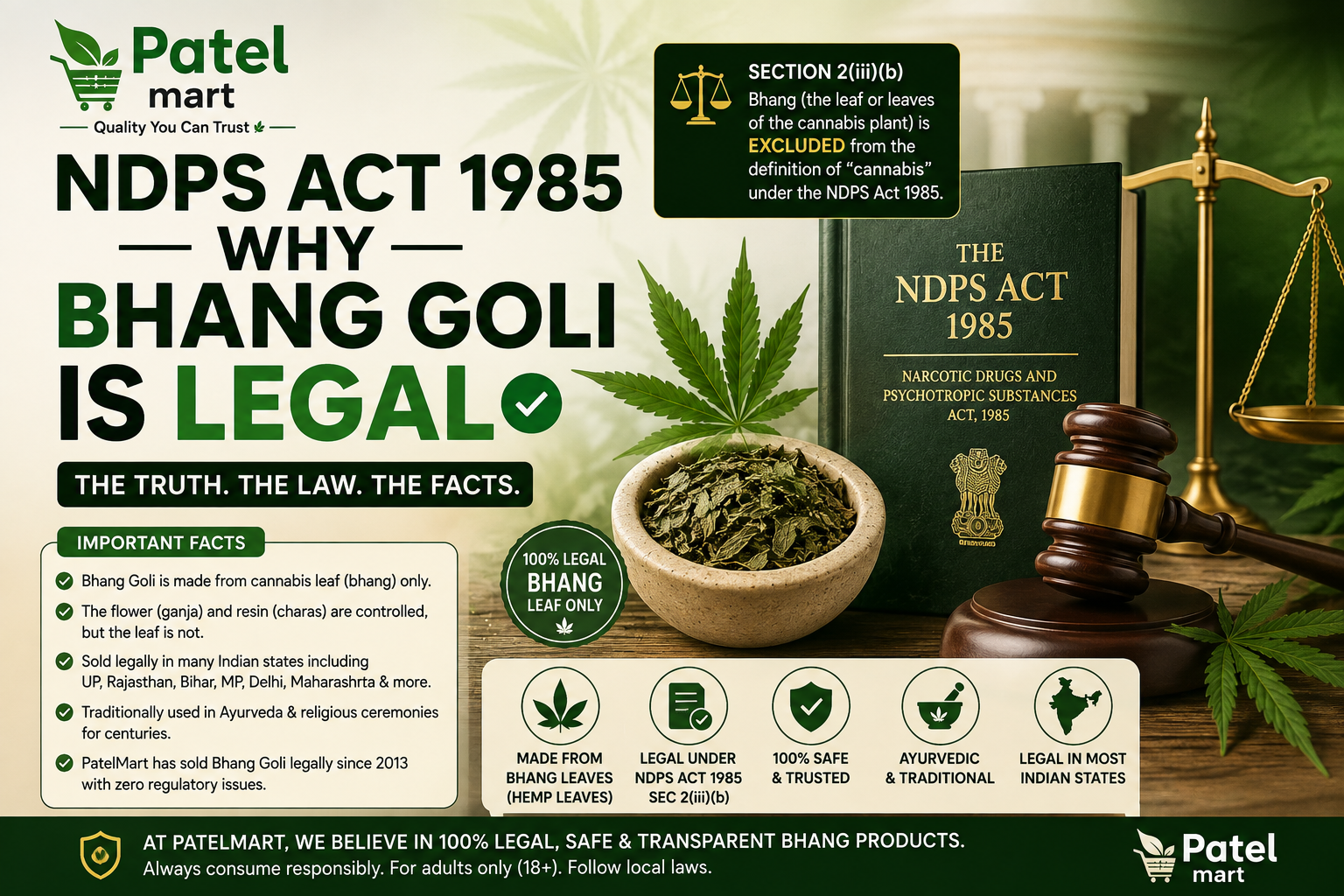 Bhang Goli legal guide NDPS Act explained